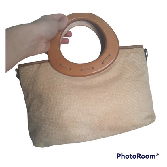 Kim Rogers Patchwork Wood Handle Bag - Picture 2 of 7